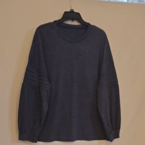 Dark Blue/Gray Long Sleeve Top
